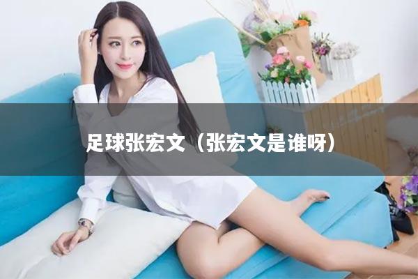 足球张宏文（张宏文是谁呀）